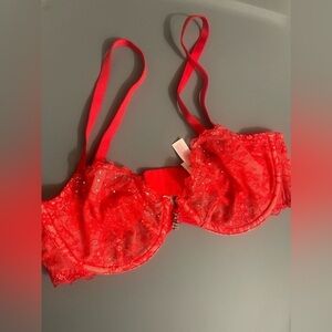 Victoria secret lace unlined demi bra
